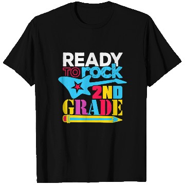 Discover Ready to Rock Second Grade 2nd Grade Back To Schoo T Shirts