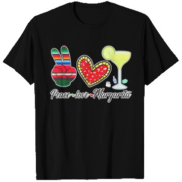 Discover Peace Love Margarita for Plus Size T Shirts