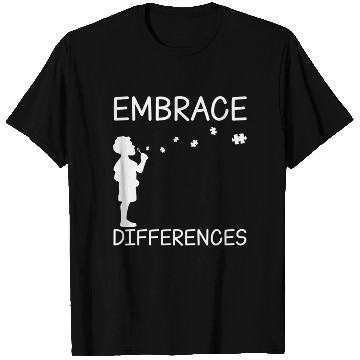 Discover Embrace Differences Puzzle Autism Awareness Day T Shirts