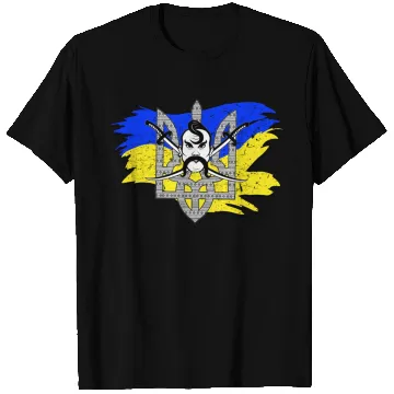 Discover Ukraine Flag Cossack Warrior Ukrainian Tryzub T Shirts