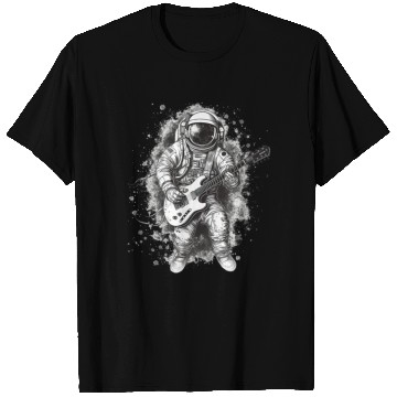 Discover Astronaut playing guitar in space T Shirts