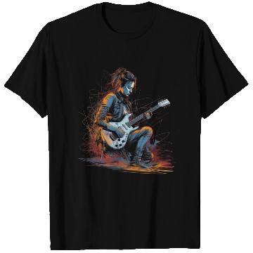 Discover Female Guitar player T Shirts