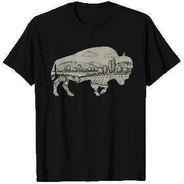 Discover Landscape Buffalo Bison T Shirts