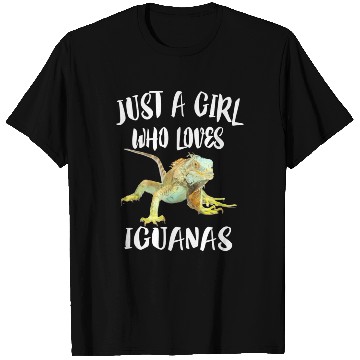 Discover Just A Girl Who Loves Iguanas Reptile Pet Lover T Shirts
