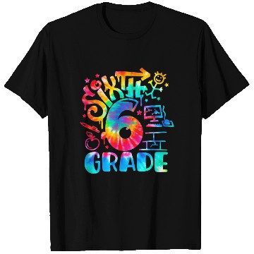 Discover Tie Dye Back To School Teacher 6th Grade First Day T Shirts