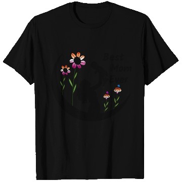 Discover LGBTQ Mother's Day, Best Mom Ever, Lesbian Flag T Shirts