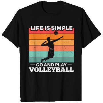 Discover Volleyball Player Motif T Shirts