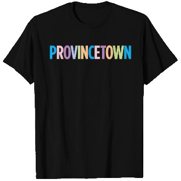 Discover Provincetown Massachusetts Colorful Vacation T Shirts