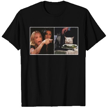 Discover Yelling At A Cat Meme T Shirts