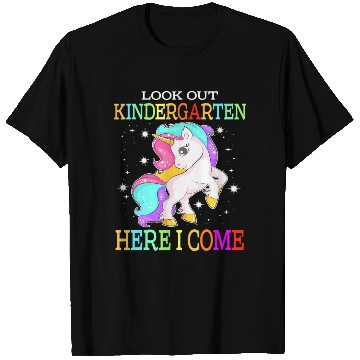 Discover Look Out kindergarten Here I Come Unicorn back to T Shirts