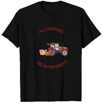 Discover All farmers are superheroes T Shirts