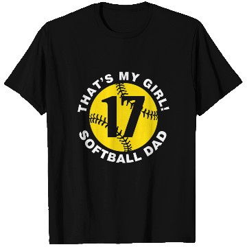 Discover That'S My 17 Softball Dad Father'S Day Fast Pitch T Shirts
