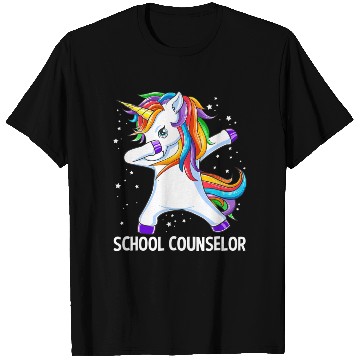 Discover School Counselor Dabbing Unicorn Back To School Fu T Shirts