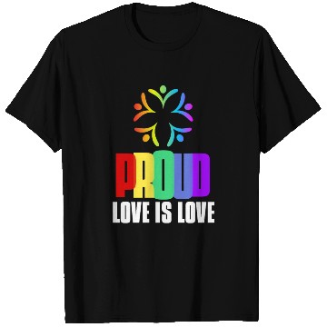 Discover Love is Love T Shirts LGBTQ Pride Rainbow Flag Proud