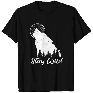 Discover Wolf Stay Wild Outdoor Wolves T Shirts