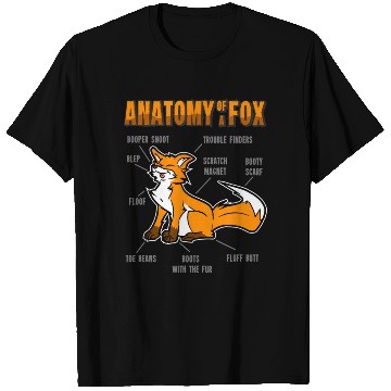 Discover Anatomy Fox Furry Fursona T Shirts