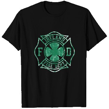Discover Ireland Fire Department Irish Firefighter T Shirts