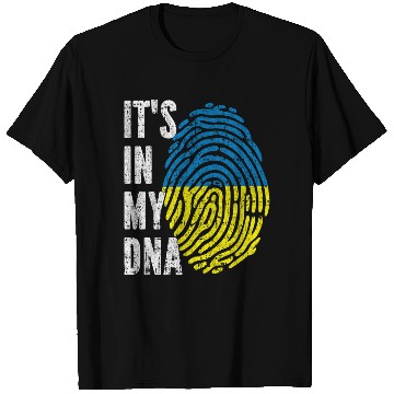 Discover It'S In My Dna Ukraine Flag T Shirts