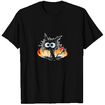 Discover It'S Fine I'M Fine Everything Is Fine Cat T Shirts