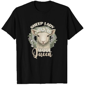 Discover Sheep Lady Wool Queen Spring Flower Animal Funny F T Shirts