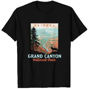 Discover Grand Canyon National Park Arizonna Wpa Style T Shirts