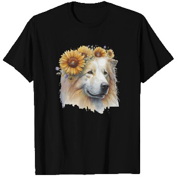 Discover Cute Samoyed Sunflower Dog Breed Pet Puppy T Shirts