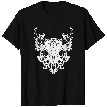 Discover Cow Skull Boho T Shirts