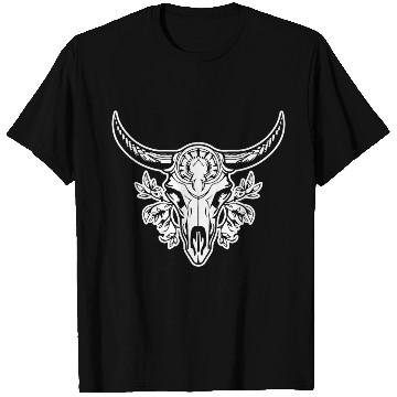 Discover Cow Skull Boho T Shirts