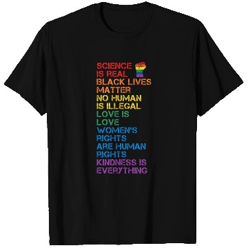 Discover Science Is Real Black Lives Matter Lgbt Blm Fist T Shirts