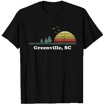 Discover Greenville South Carolina Home Print T Shirts