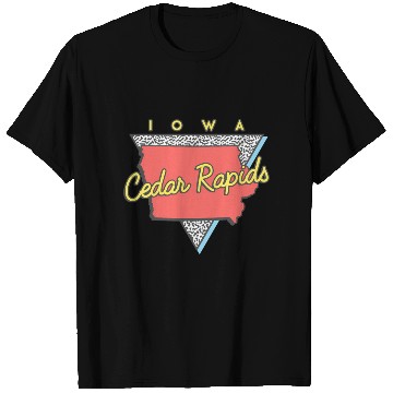 Discover Cedar Rapids Iowa Triangle Ia City T Shirts