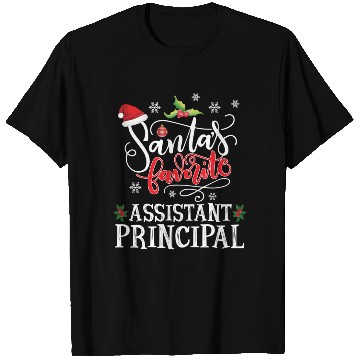Discover Santa'S Favorite Assistant Principal Party T Shirts