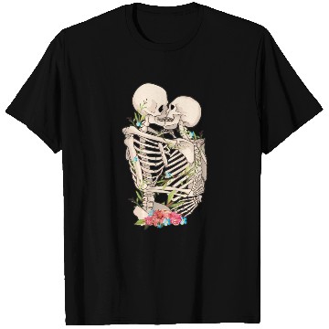 Discover Scary Kissing eletons Halloween T Shirts
