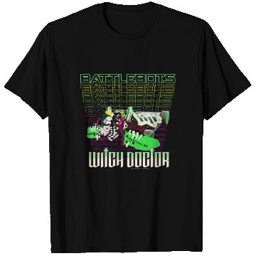 Discover Battlebots Robot Witch Doctor Logo Stack T Shirts