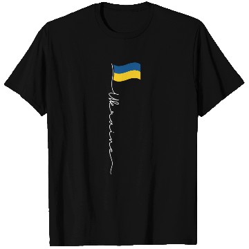 Discover Ukraine Signature Flag Pole - Patriotic Ukrainian T Shirts