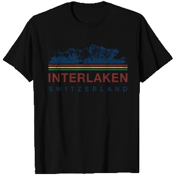 Discover Switzerland Interlaken Swiss Mountain Climbing T Shirts