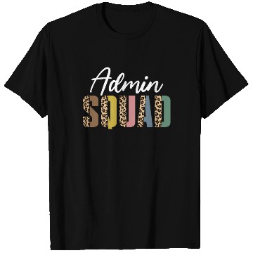 Discover Admin Squad Leopard Pattern T Shirts