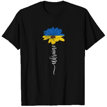 Discover Sunflower Ukrainian Ukraine Flag Sunflower T Shirts