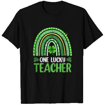 Discover One Lucky Teacher Rainbow St Patrick’S Day T Shirts