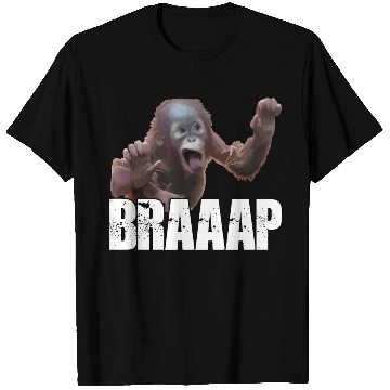 Discover Braaap Monkey Face Riding A Motocross T Shirts