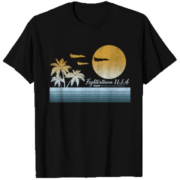Discover Top Gun Fightertown Usa Sunset T Shirts