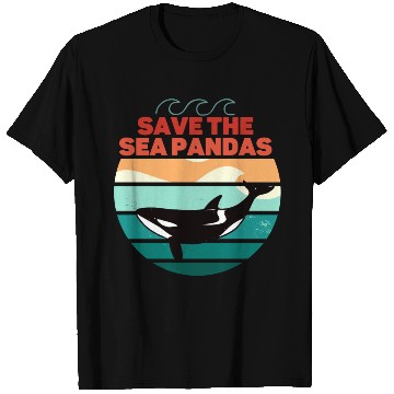 Discover Rescue Killer Whale Orcas Save The Sea Pandas T Shirts