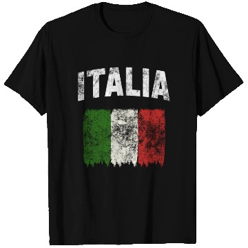 Discover Italia - Distressed Italian Flag T Shirts