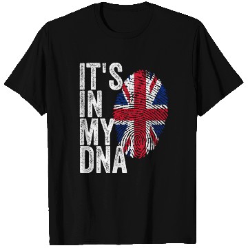 Discover It'S In My Dna Uk Union Jack England Flag Eu T Shirts