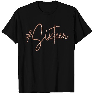 Discover 16Th Hashtag Milestone Sweet 16 Sixteen T Shirts