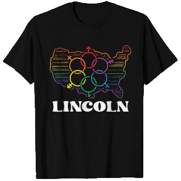 Discover Lincoln Pride Month Pride Flag LGBT Community LGBT T Shirts