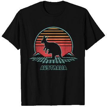Discover Australia 80S Style T Shirts