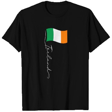 Discover Ireland Signature Flag Pole Elegant Patriotic T Shirts