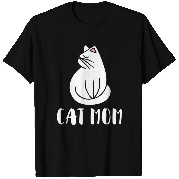 Discover Cat Mom Kitty Cats Moms Crazy Cat Lady T Shirts