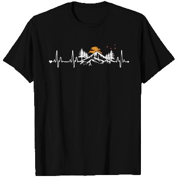Discover Mountain Heartbeat - Mountain Hiking T Shirts